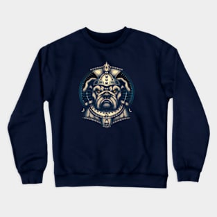 Bulldog Shaman Print Crewneck Sweatshirt